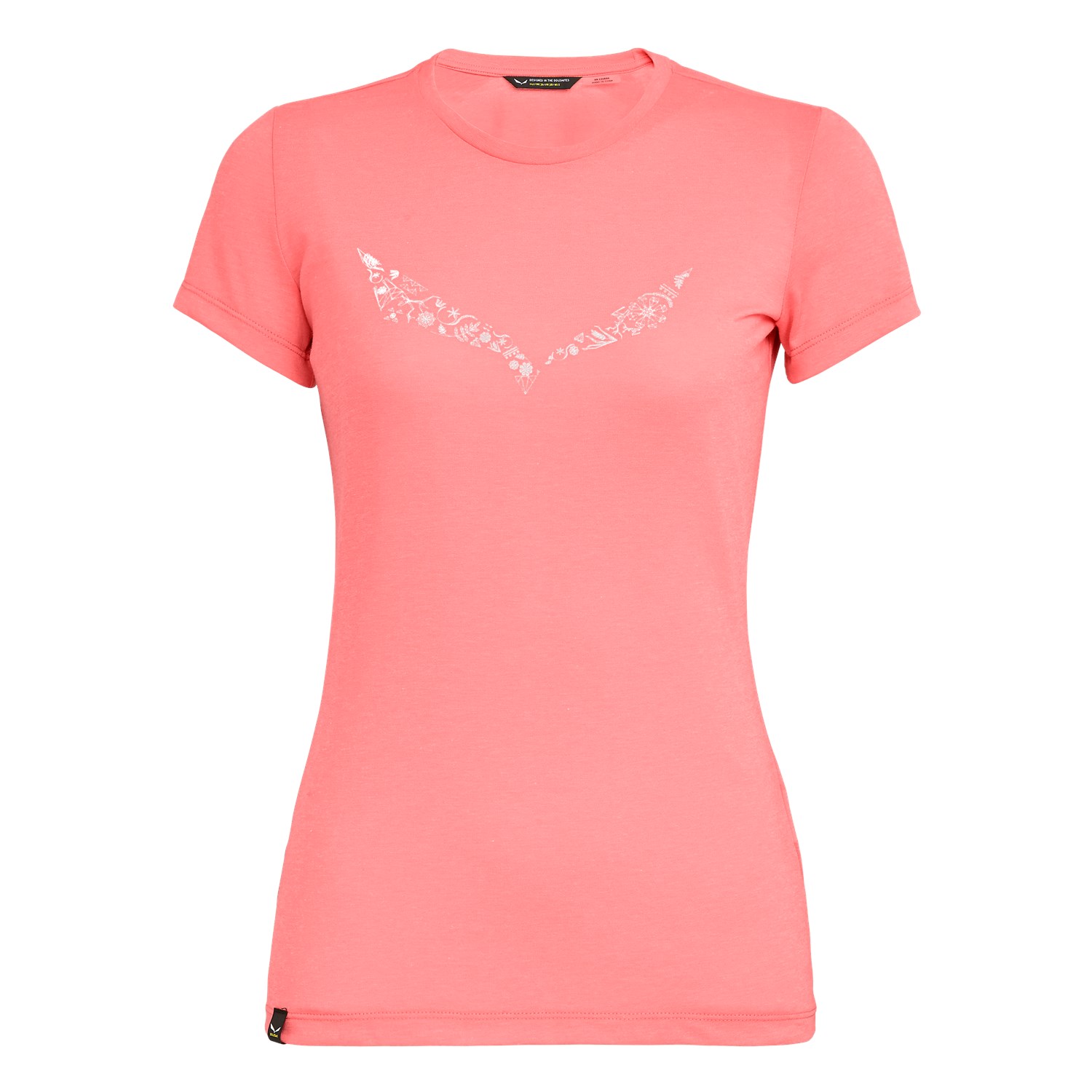 T-Shirts Salewa Solidlogo Dri-Release® Mulher Rosa 120MEKSYB